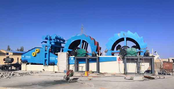 Elevator sand washing machine