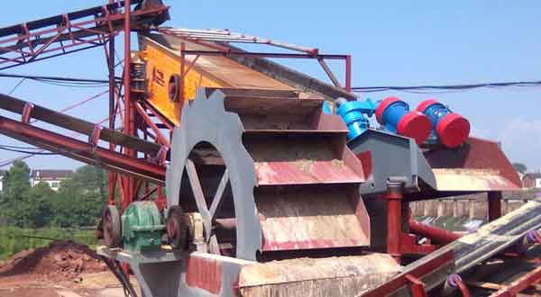 wheel sand washing machine