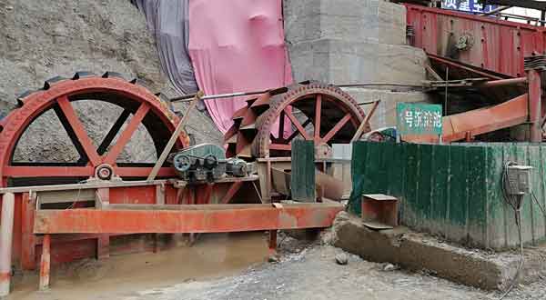 wheel sand washing machine