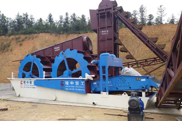 bucket wheel sand washer