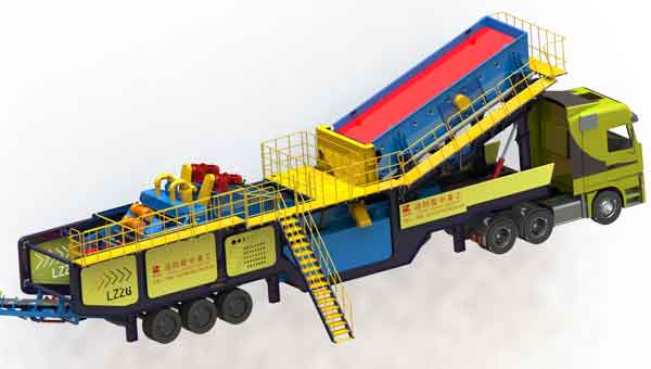 mobile sand washing machine