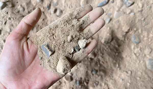 Quartz sand production process