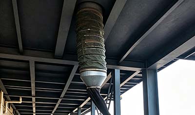 Aggregate Chute De-dusting Unit